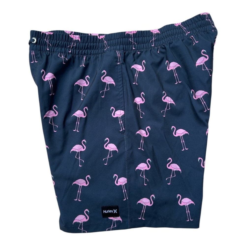 Hurley Men’s Cannonball Volley Flamingo Boardshort Navy Summer, Size Large - Picture 4 of 8